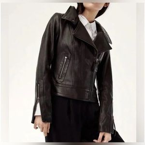 Mackage for Aritzia black leather jacket